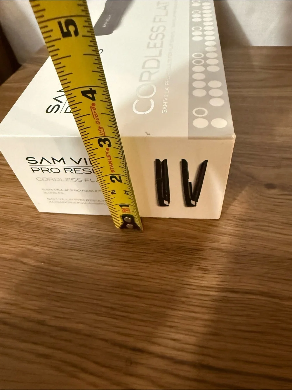 Sam Villa Pro Results Cordless Flat Iron - White Box
